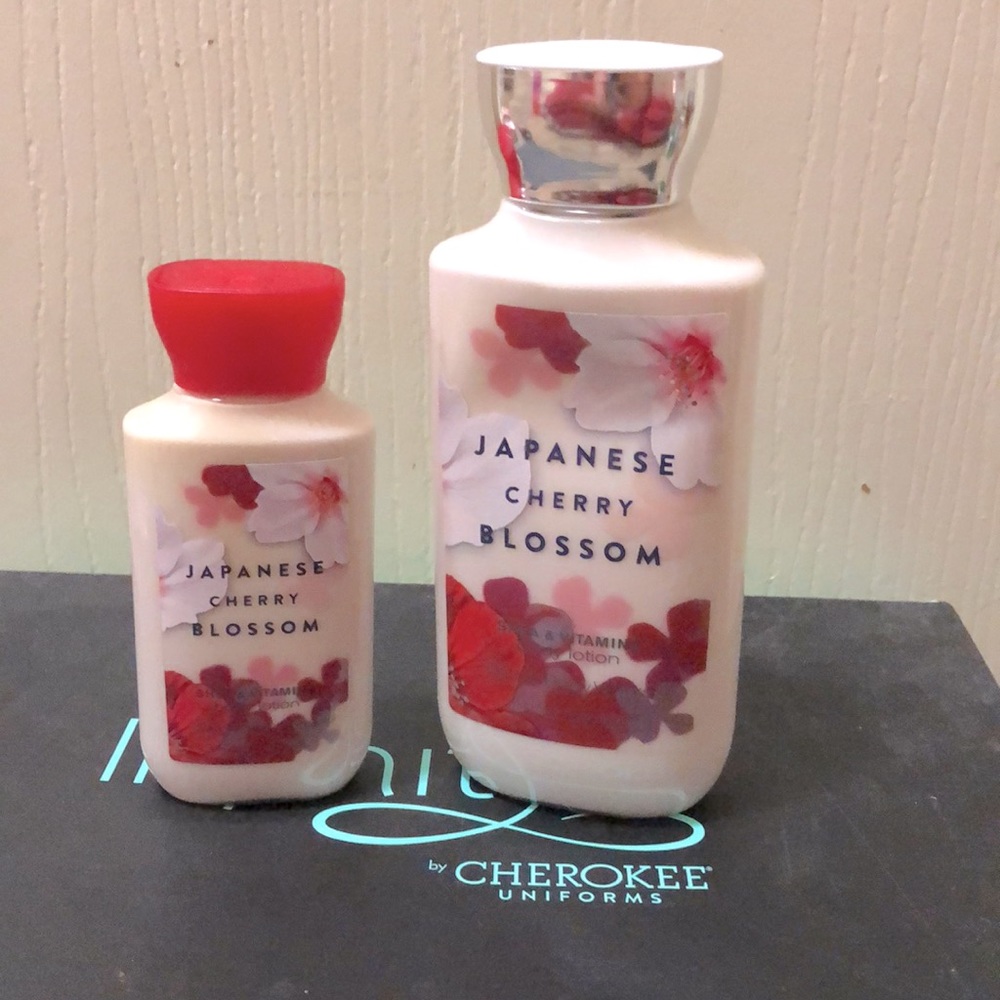 Japanese Cherry Blossom bath and Bodyworks lotion
